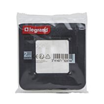 Plaque + Support Mosaic 2 Modules Composable Fixation à Vis Noir