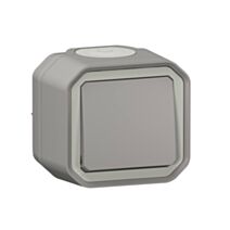 Interrupteur va-et-vient Plexo complet saillie gris 10A - LEGRAND