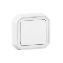 Interrupteur va-et-vient Plexo complet encastré avec griffes blanc 10A - LEGRAND