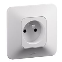 Prise de courant avec terre 2P+T Neptune 16A bornes automatiques blanc - LEGRAND