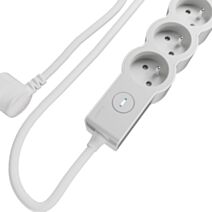 Multiprise 4 prises 2P+T blanc 3m - LEGRAND