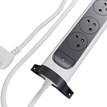 Multiprise MULTFB 4x2P+T 1,5m blanc/noir USB-A+C - LEGRAND