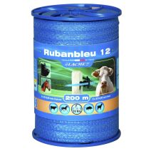 Fil clôture Ruban bleu 12mm 200m bobine