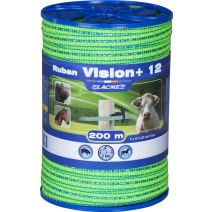 Fil clôture Ruban vision+ 12mm 200m nm bob