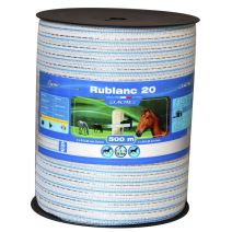 Fil clôture Rublanc 20mm/500m bobine rb20