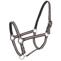Licol Doublé Cuir Double Poney Choco Beige