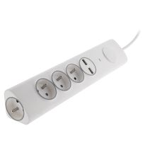 Multiprise Angle 4 Prises 16A + 2 USB Parafoudre - OTIO