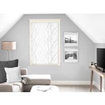 Brise bise 60x90 cm Liane blanc - SOLEIL D'OCRE