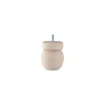 Pied de lit boule collerette H.80 Ø68mm - EVOLUDIS