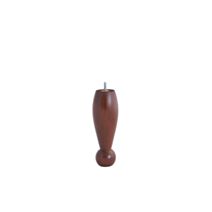 Pied de lit olive boule noyer h200 d68