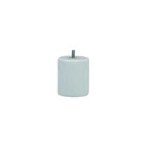 Pied de lit cylindrique blanc H.80 Ø68 mm - EVOLUDIS