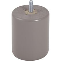 Pied de meuble cylindrique bois taupe H.80 Ø68mm - BAR PLUS