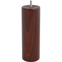 Pied de lit cylindrique noyer h200 Ø68 mm - EVOLUDIS