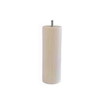 Pied de lit cylindrique blanc H.200 Ø68 mm - EVOLUDIS