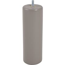 Pied de lit cylindrique bois taupe H.200 Ø68mm - BAR PLUS