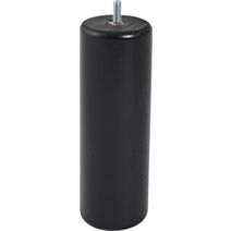Pied de lit cylindrique bois noir H.200 Ø68mm - BAR PLUS