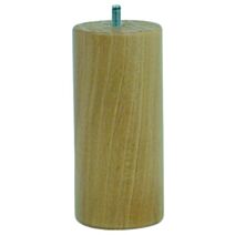 Pied de lit cylindrique verni naturel H.150 Ø68 mm - EVOLUDIS