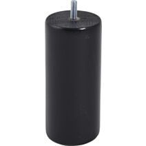 Pied de lit cylindrique bois noir H.150 Ø68mm - BAR PLUS