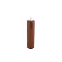 Pied de lit cylindrique noyer h250 Ø68 mm - EVOLUDIS
