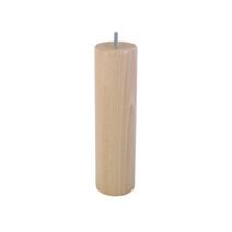 Pied de lit cylindrique verni naturel H.250 Ø68 mm - EVOLUDIS