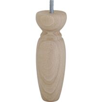 Pied Olive Bague H.150 Ø50 bois brut - BAR PLUS