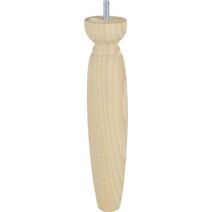 Pied de lit olive à bague bois brut H.250 Ø50mm - BAR PLUS