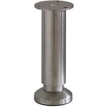 Pied de meuble réglable inox H.150/165 Ø58 mm - BAR PLUS