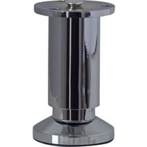 Pied de meuble réglable chromé h100/115 Ø58mm - BAR PLUS