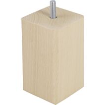 Pied de meuble carré bois brut H.100 60x60mm - BAR PLUS