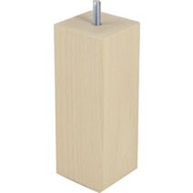 Pied de lit carré bois brut H.150 60x60mm - BAR PLUS