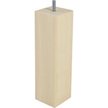 Pied de lit carré bois brut H.200 60x60mm - BAR PLUS