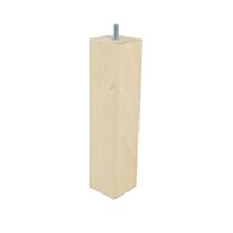 Pied de lit carré bois brut H.250 60x60mm - BAR PLUS