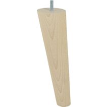 Pied de lit fuseau incliné bois brut H.200 Ø60mm - BAR PLUS