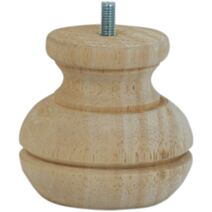 Pied de meuble modèle 01 brut H.80 Ø85mm - EVOLUDIS