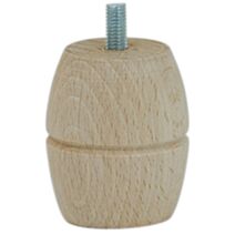 Pied de meuble modèle 24 brut h60 Ø52 mm - EVOLUDIS