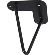 Pied de meuble métal filaire noir H.160 Ø10mm - BAR PLUS