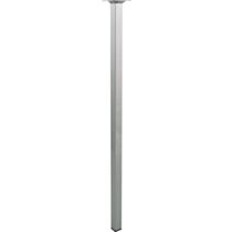 Pied carré métal gris H.700 25x25 mm - EVOLUDIS