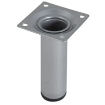 Pied cylindrique métal gris H.100 Ø30 mm - EVOLUDIS