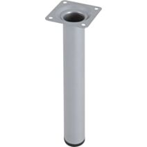 Pied cylindrique métal gris H.200 Ø30 mm - EVOLUDIS