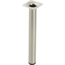 Pied metallique cylindrique sans verin brosse H.250 ∅30 - BAR PLUS