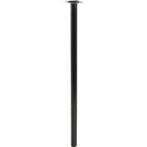 Pied cylindrique métal noir H.700 Ø30 mm - EVOLUDIS
