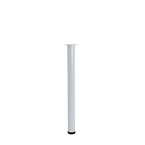 Pied cylindrique métal blanc h.700 Ø60 mm - EVOLUDIS