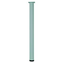 Pied cylindrique métal blanc H.800 Ø60 mm - EVOLUDIS