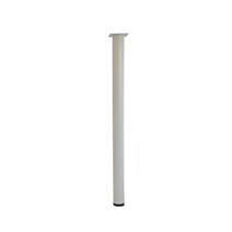 Pied métallique cylindrique blanc 1100 ∅76 - BAR PLUS