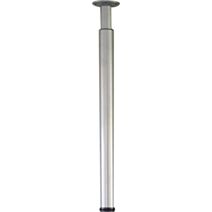 Pied aluminium cylindrique réglable H.700/1100 mm gris - EVOLUDIS