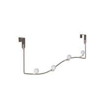 Portemanteau 4 patères à suspendre Gouache Chromé Blanc