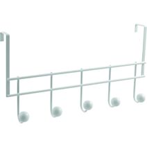 Portemanteau 5 patères à suspendre Scoop Métal Blanc