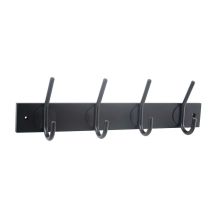 Portemanteau 4 patères à fixer Lama Noir