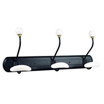 Portemanteau 3 patères à fixer Pirate Bois Noir