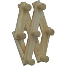 Portemanteau décor bois brut